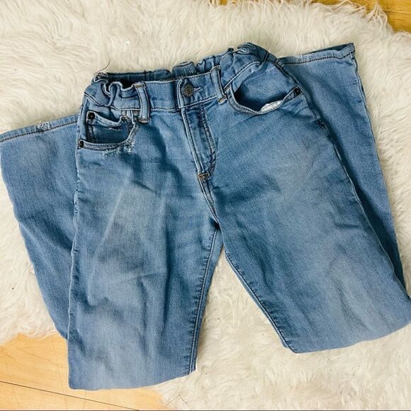 GAP casual distressed blue jeans size 10 regular. - Picture 6 of 10